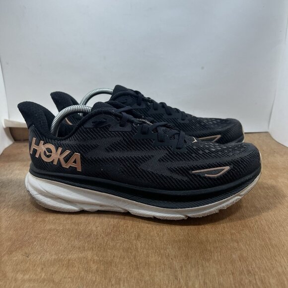 Hoka One One Clifton 9 Women's Size 11 Black Running Shoes - Picture 1 of 9